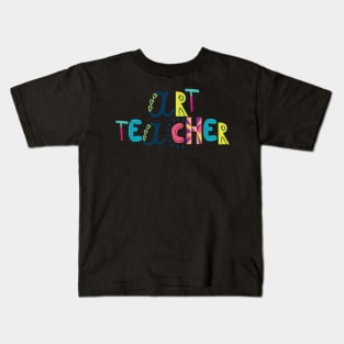 Cute Art Teacher Gift Idea Back to School Kids T-Shirt